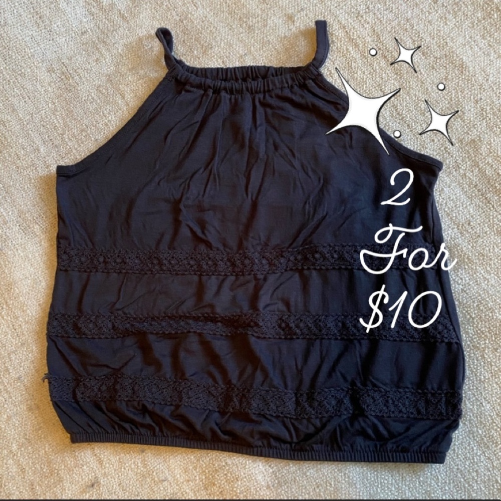 Dark grey halter top